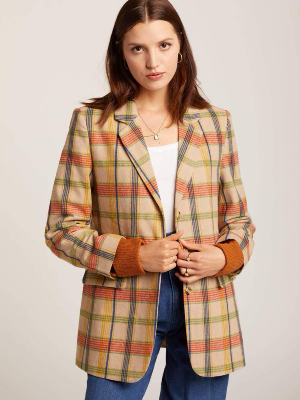 Brixton MAIZE MERRY BLAZER Sz S Wool Blend